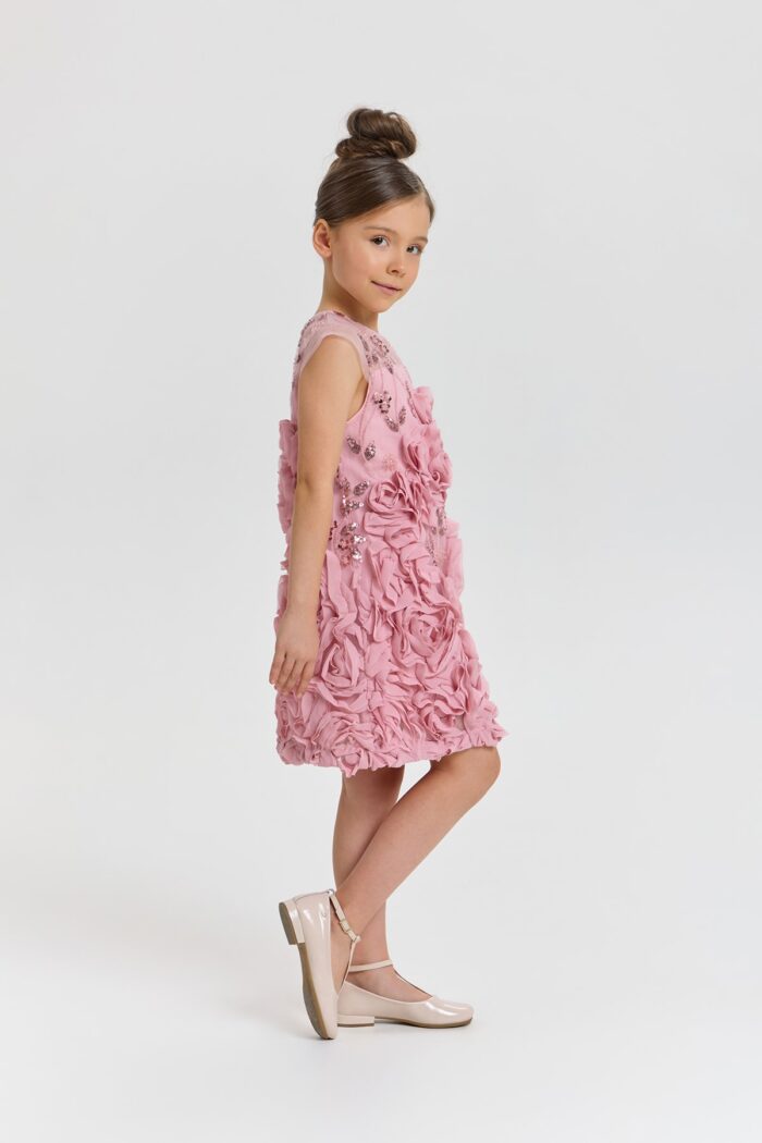 Sequined Dress with flowers - Image 5