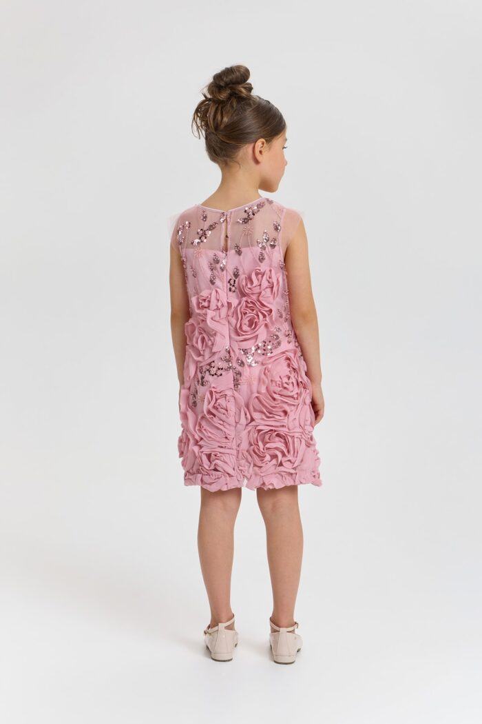 Sequined Dress with flowers - Image 4