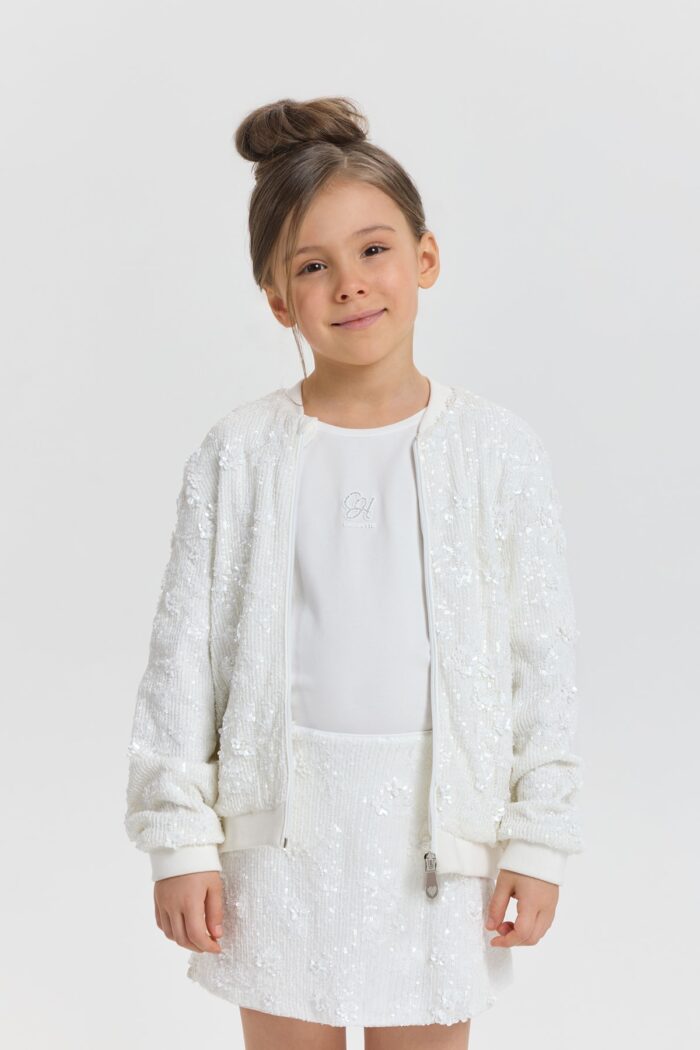Sequined Bomber Jacket - Image 3