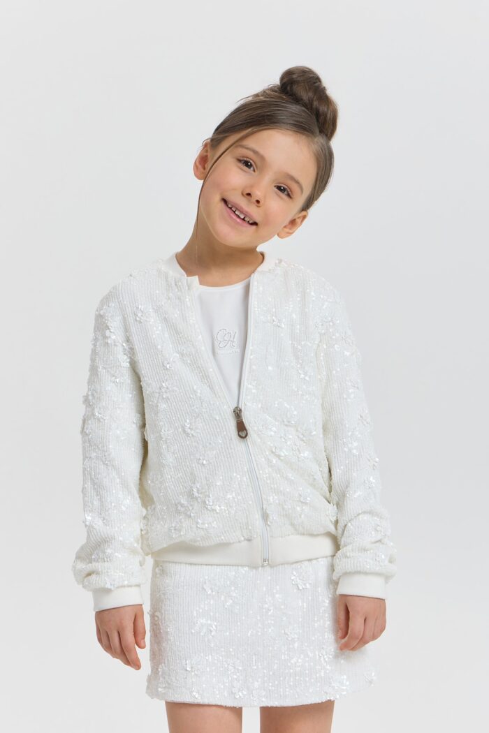 Sequined Bomber Jacket - Image 2