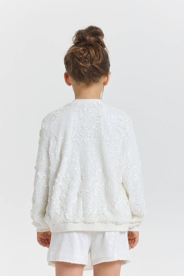 Sequined Bomber Jacket - Image 5