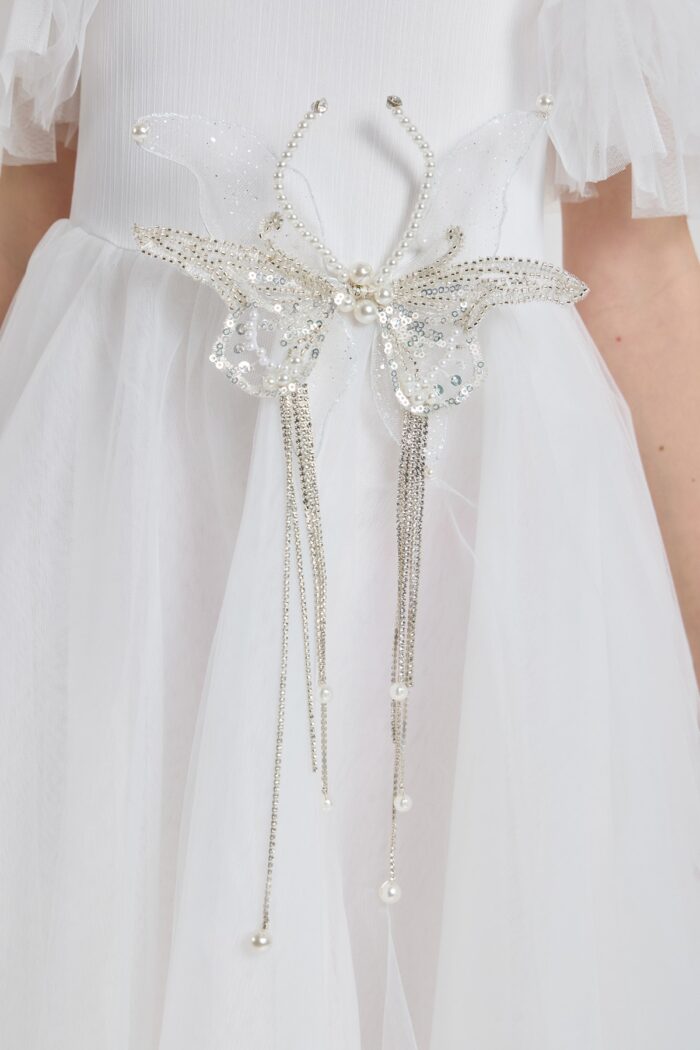 Dress with butterfly decor - Image 11