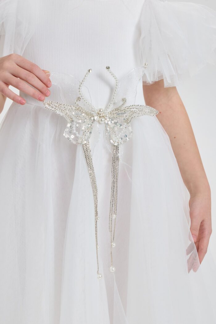 Dress with butterfly decor - Image 9
