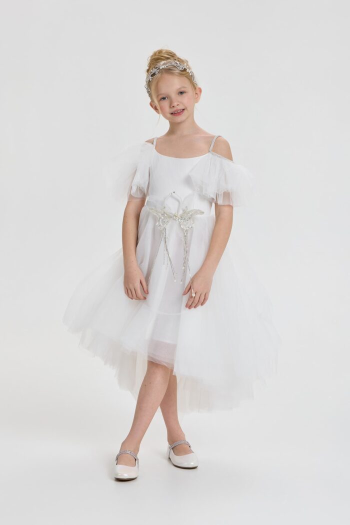 Dress with butterfly decor - Image 3