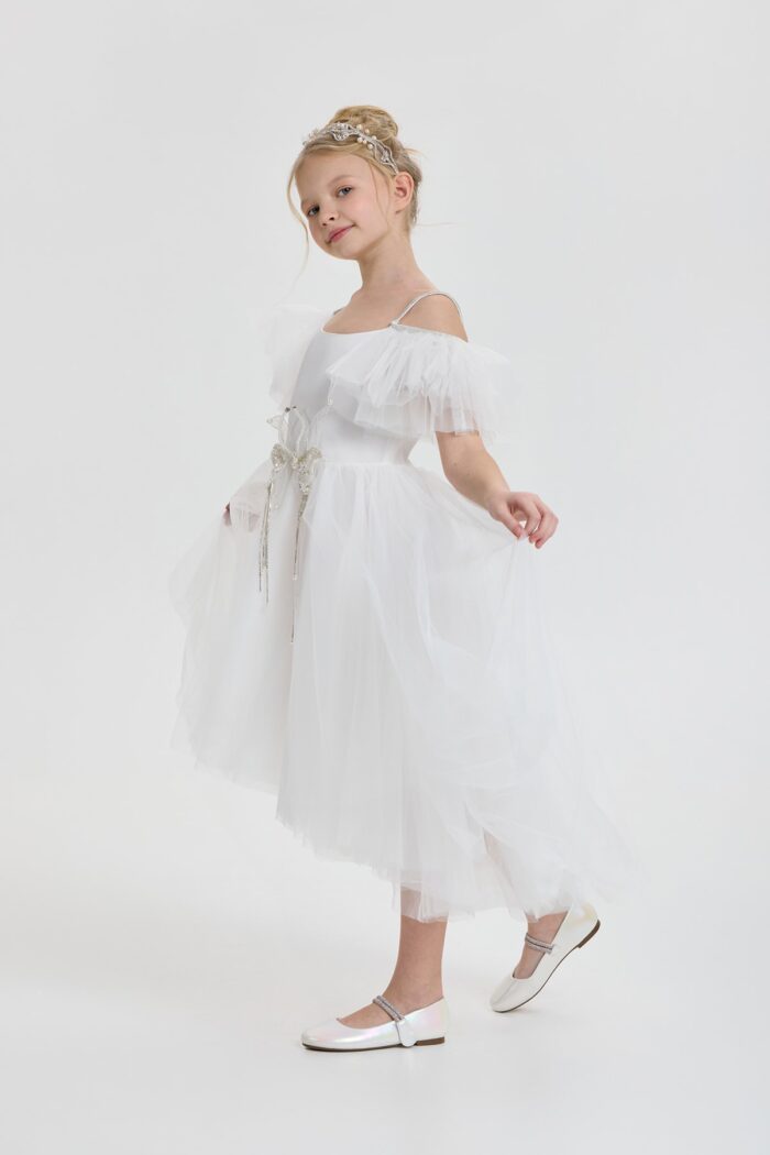 Dress with butterfly decor - Image 5