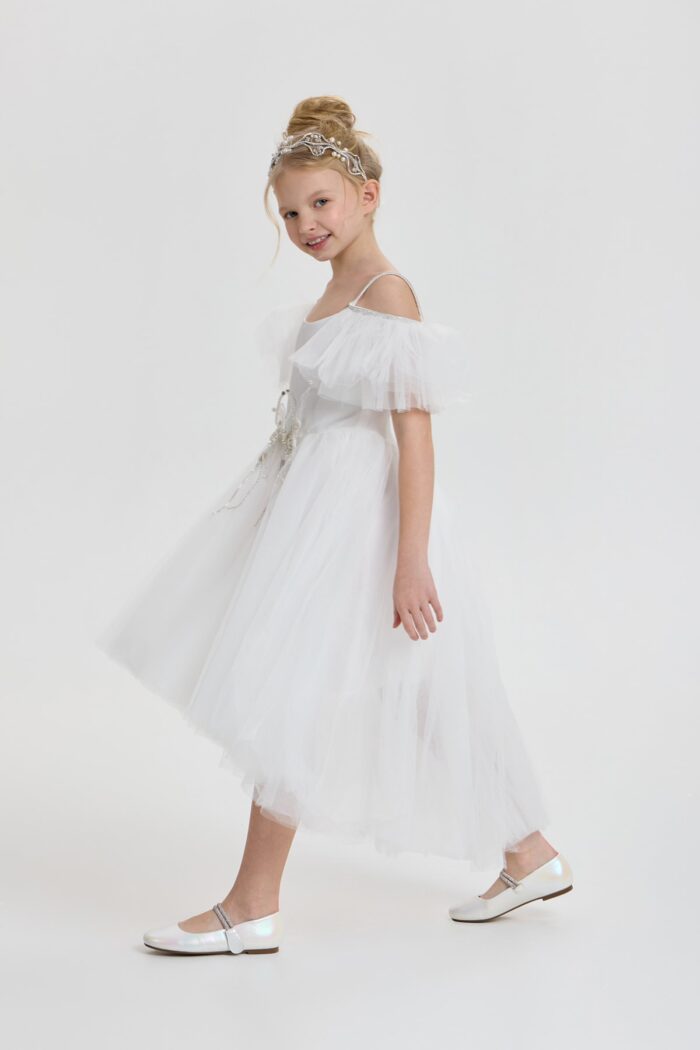Dress with butterfly decor - Image 6