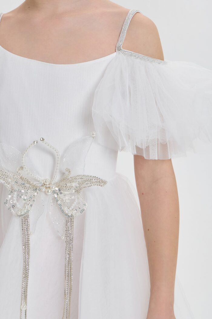 Dress with butterfly decor - Image 8